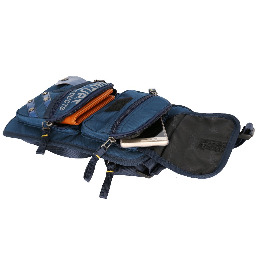 Tactical Leg Bag - Blue Thigh Pouch for Hiking & Outdoor
