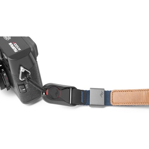 Peak Design Cuff Camera Wrist Strap - Secure & Comfortable Camera Hand Strap for DSLR/Mirrorless Cameras (Midnight Blue) - Perfect for Travel, Hiking & Outdoor Photography