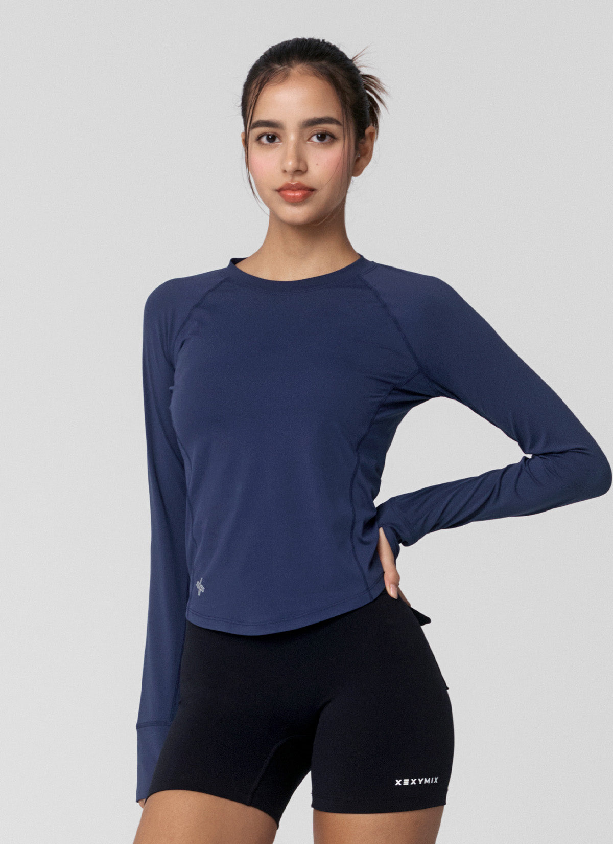 High Intensity Fingerhole Long Sleeve Workout Shirt - Gym, Yoga & Running Performance Top for Women & Men