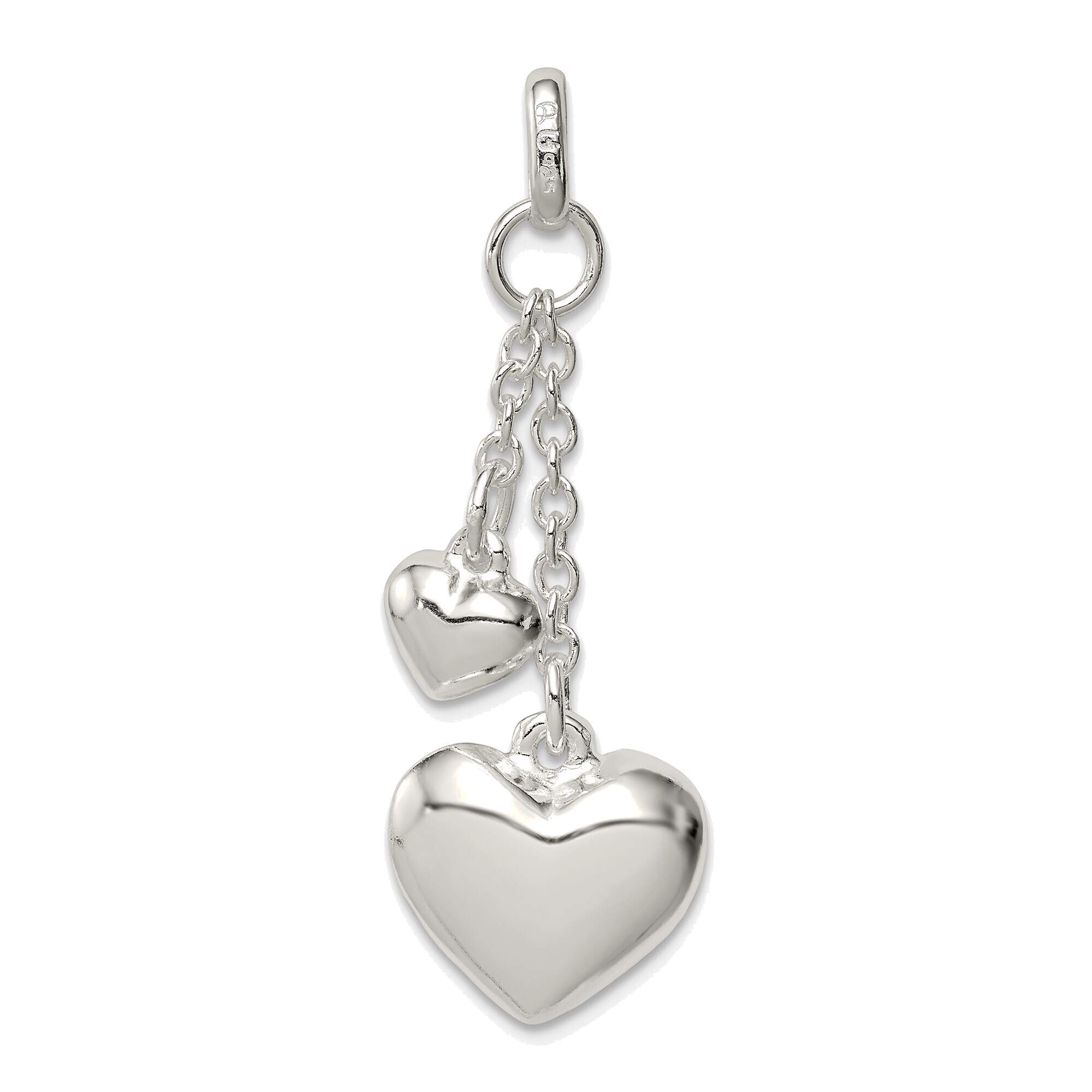 Sterling Silver Heart Pendant - Elegant Jewelry for Gifts & Daily Wear