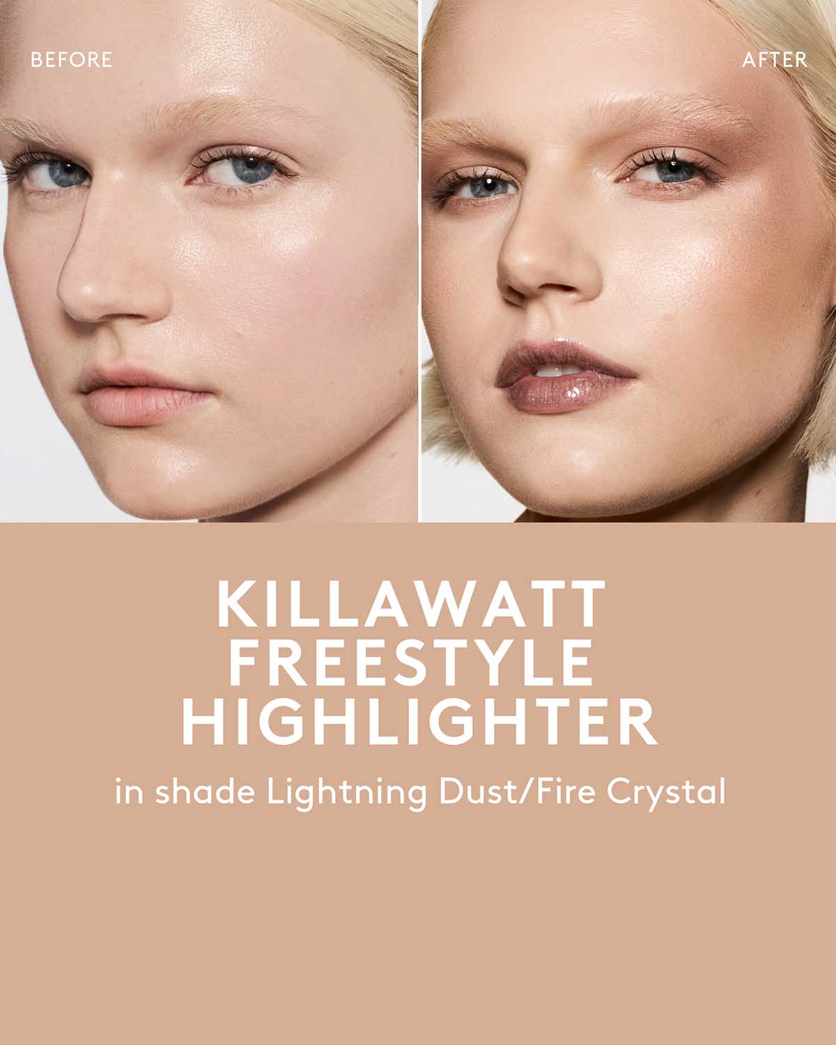 Mini Killawatt Freestyle Highlighter - Fire Crystal | Vegan & Cruelty-Free Makeup Highlighter Stick for Cheeks & Eyes | Perfect for Everyday Glow & Night Out Makeup
