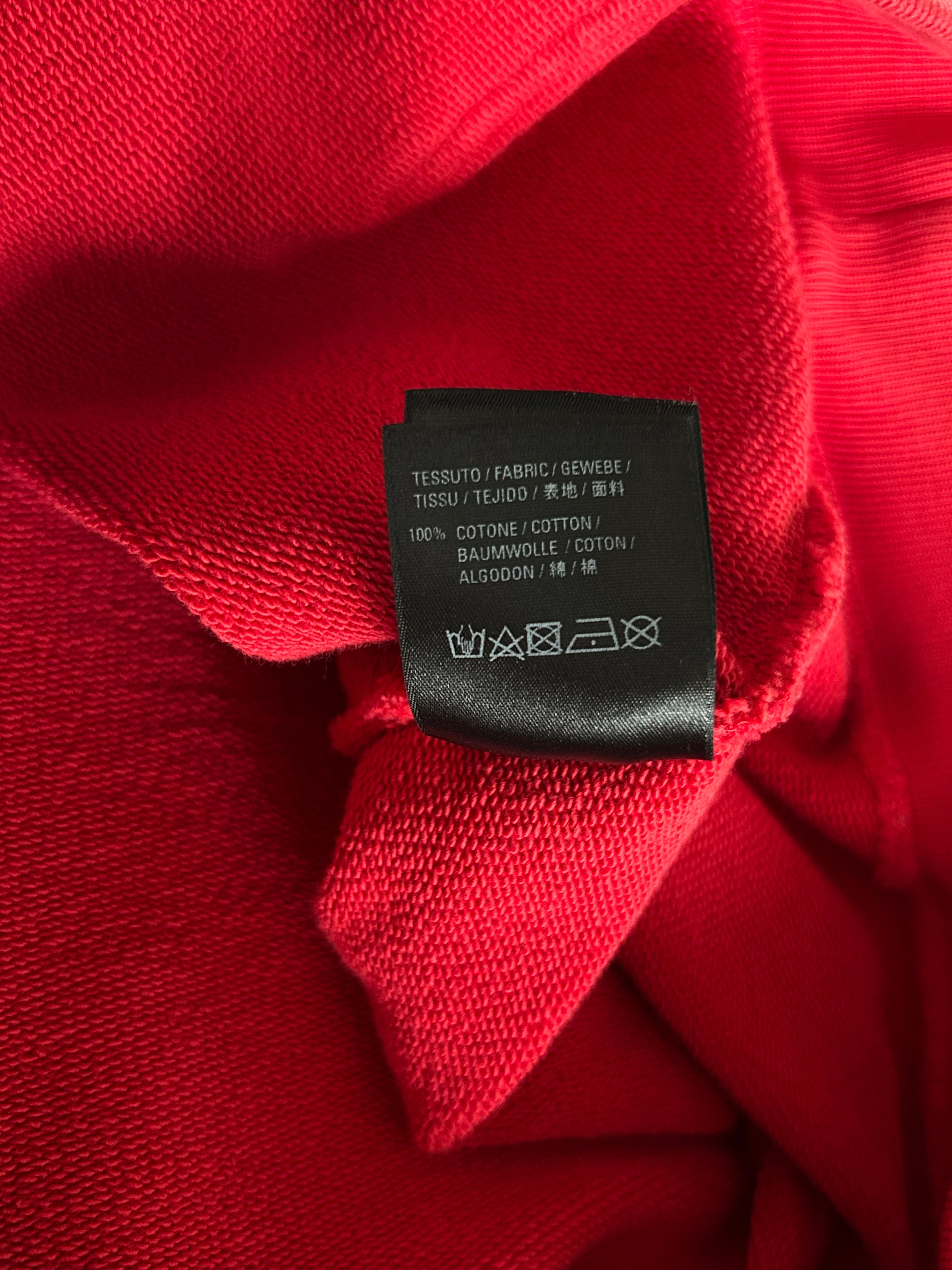Balenciaga Red and White Logo Hoodie for Men & Women | Streetwear Fashion | Casual Wear & Gym Outfit