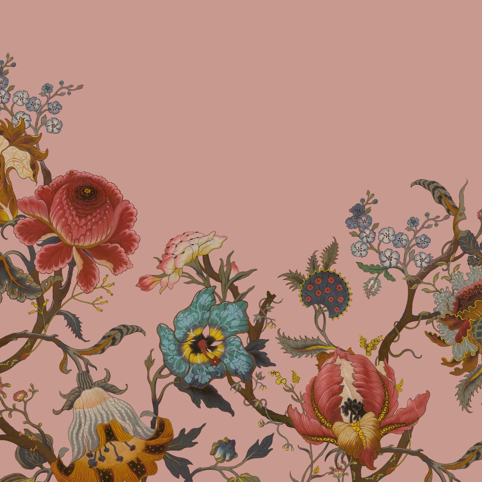 ARTEMIS CLIMBING WALLS Blush Pink Wallpaper Sample - Perfect for Nursery, Kids Room & Home Decor