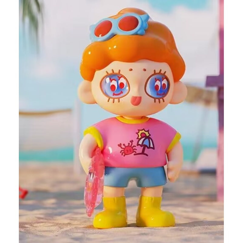 AGAN Touchable City Series Surprise Seaside Guard - Interactive Sensory Toy for Kids, Beach-Themed Tactile Play - Perfect for Travel, Sensory Development & Imaginative Play
