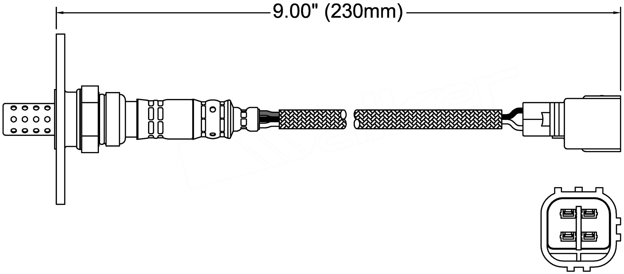 ACDelco Professional 213-3015 Heated Oxygen Sensor - Compatible with Select GM Vehicles | Improves Fuel Efficiency & Emissions | Perfect for Engine Performance Upgrades & Emissions Testing