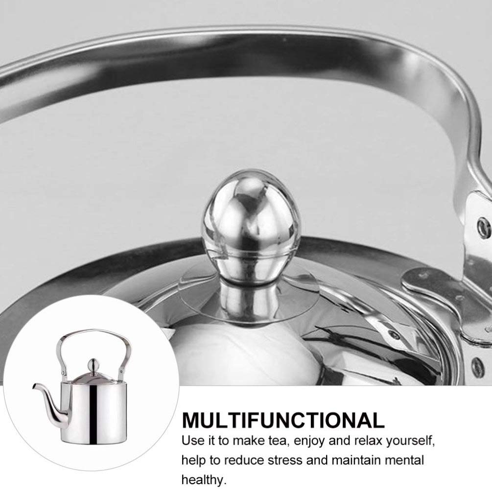 Premium Stainless Steel Teapot with Infuser - Stovetop Safe Tea Kettle for Loose Leaf & Herbal Tea - Perfect for Home, Office & Outdoor Tea Brewing