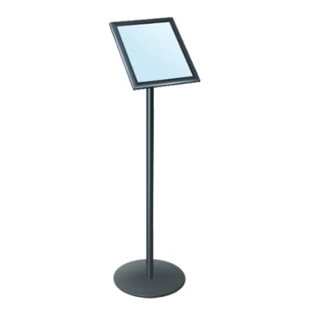 8.5x11 Angled Sign Holder - Snap Open Frame for 8.5 x 11 Inserts | Perfect for Retail Displays, Trade Shows & Restaurant Menus