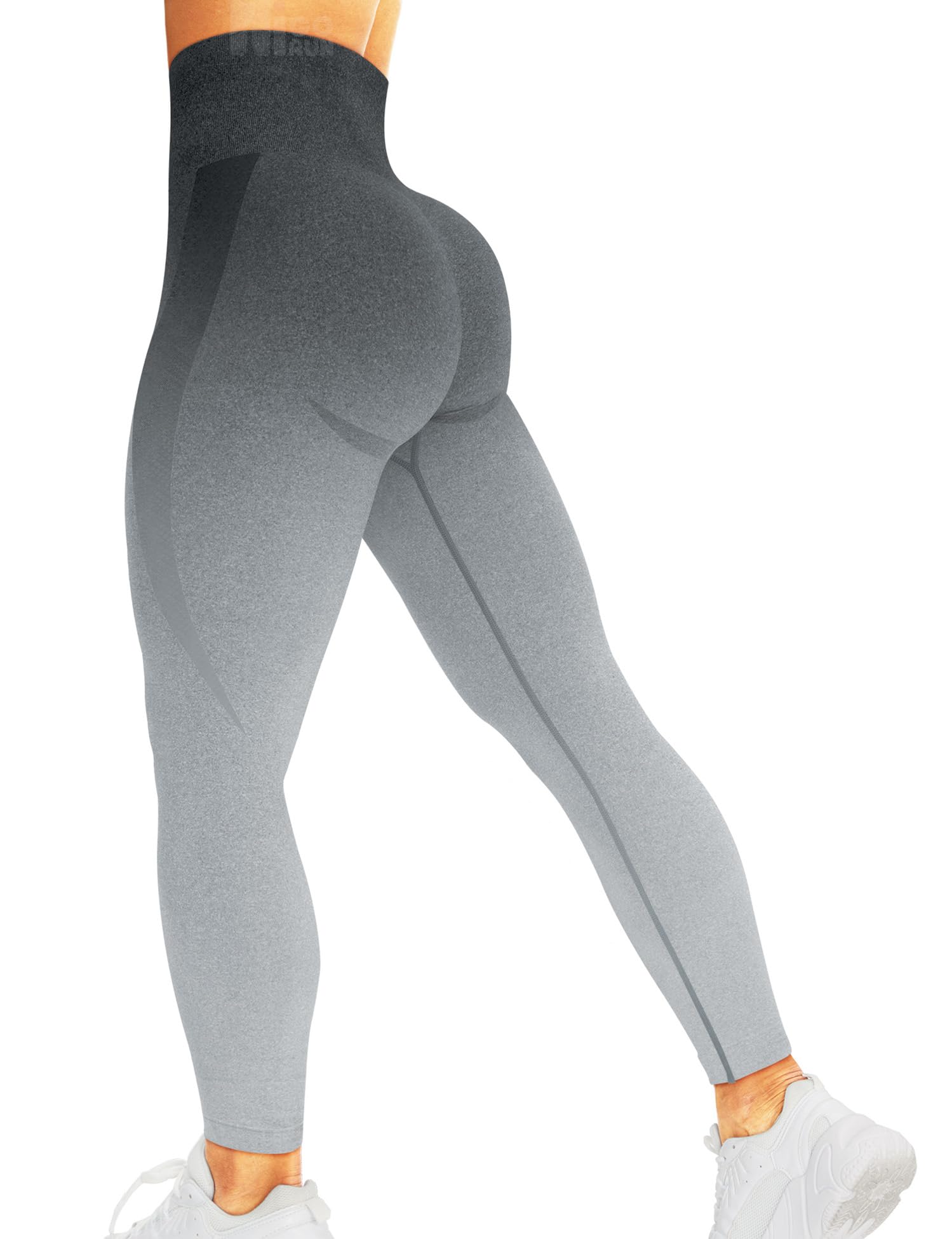 HIGORUN Women's High Waist Seamless Leggings - Smile Contour Yoga Pants for Workout, Gym & Running - Comfortable Tummy Control Fitness Leggings for Women (Perfect for Yoga, Pilates & Daily Wear)