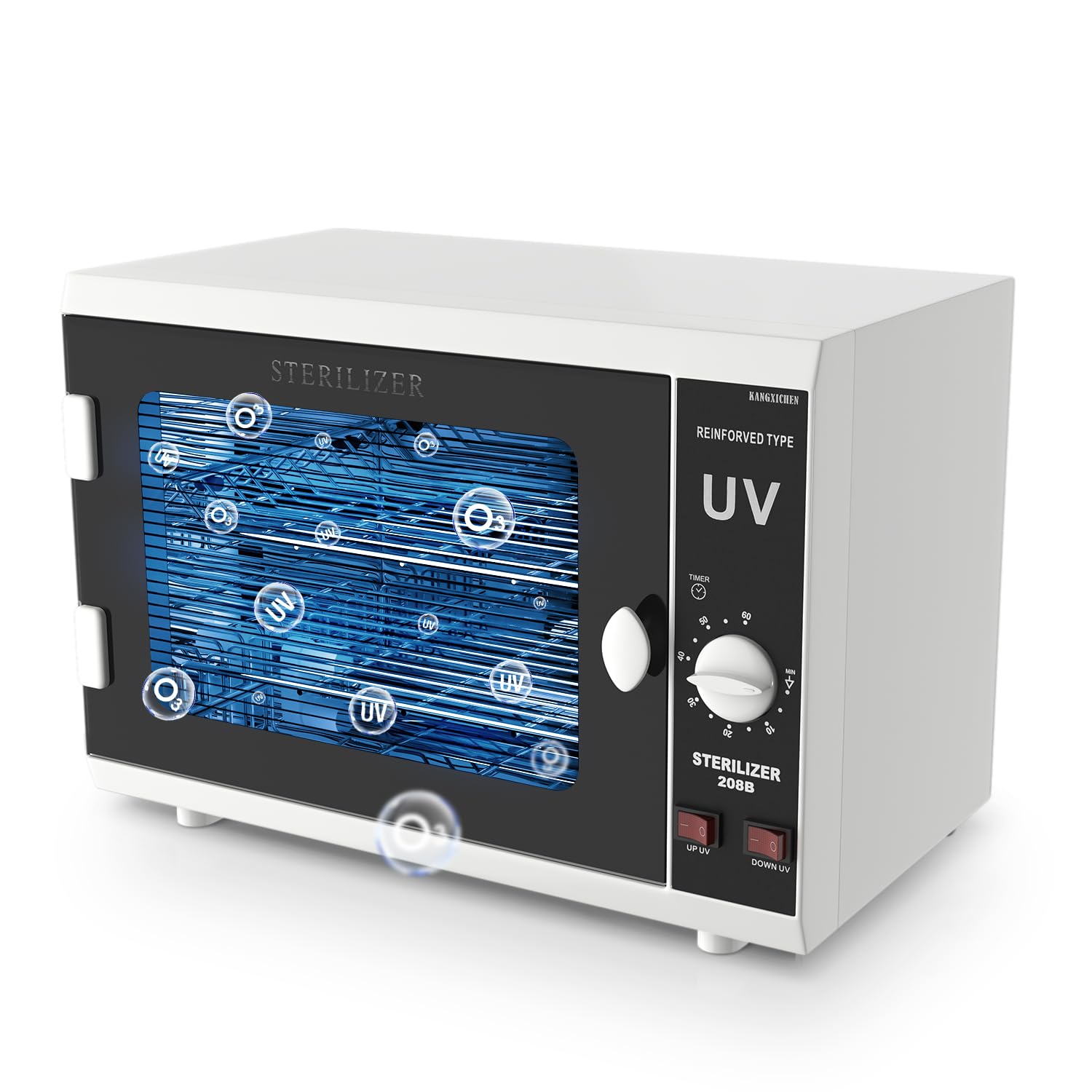 UV Sanitizer Cabinet - Dual Lamp UV Light Sanitizer Box with Timer for Phones, Keys, Jewelry & More | Portable Disinfection for Home, Office & Travel