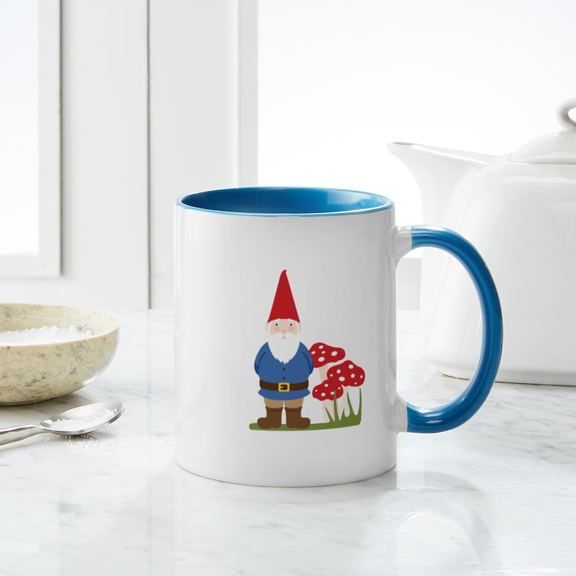 11 oz (325 ml) Ceramic Coffee Mug - Garden Gnome Design by CafePress | Perfect for Home, Office & Gifts