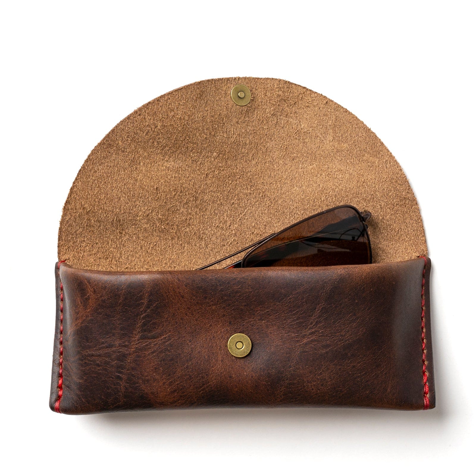 Premium Leather Sunglasses Case - Durable & Stylish Eyewear Holder for Men & Women - Perfect for Travel, Outdoor Activities & Daily Use
