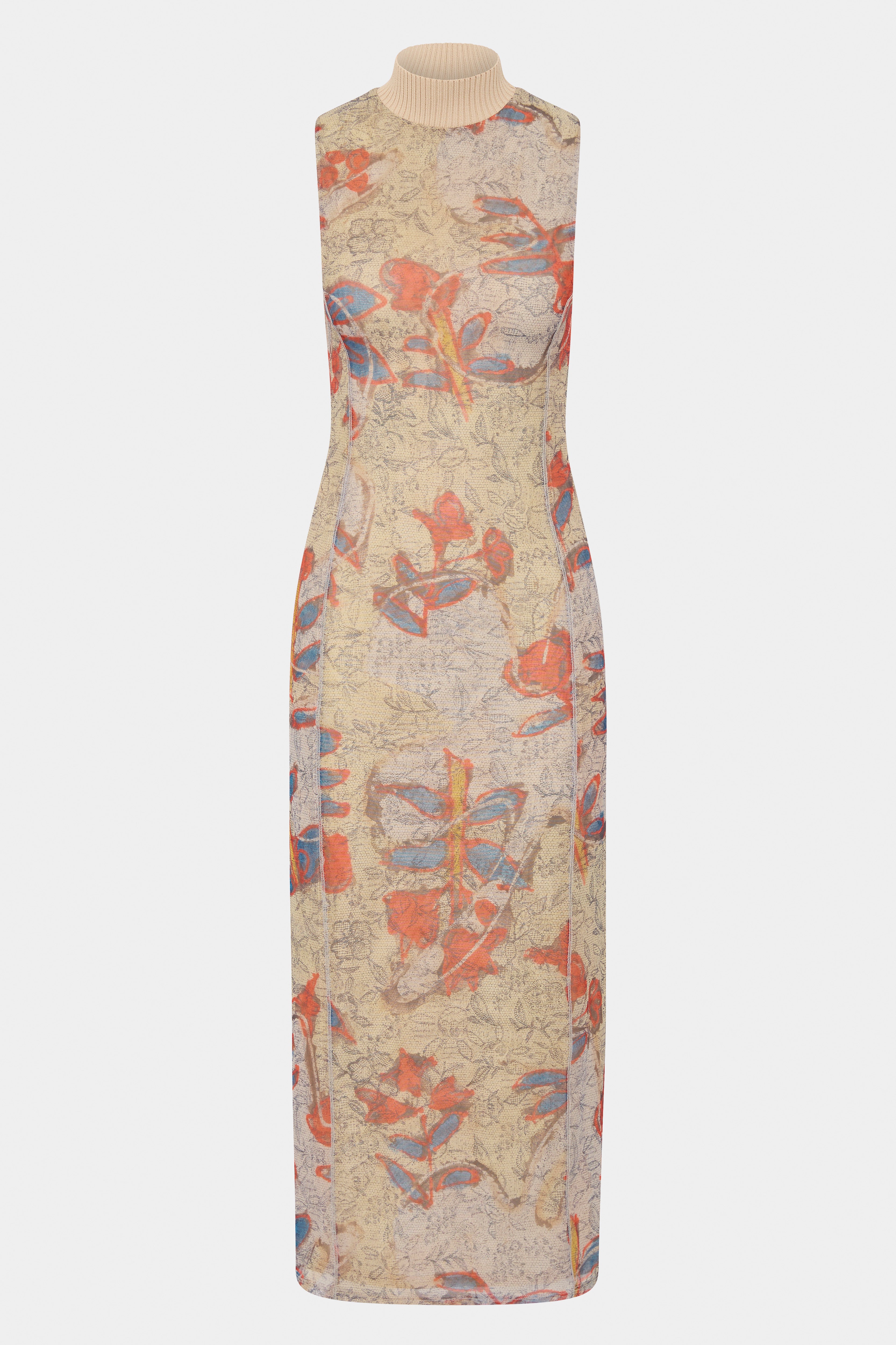 Stylish Electra Rib Neck Midi Dress for Women - Comfortable & Elegant Outfit for Parties, Dates & Office Wear