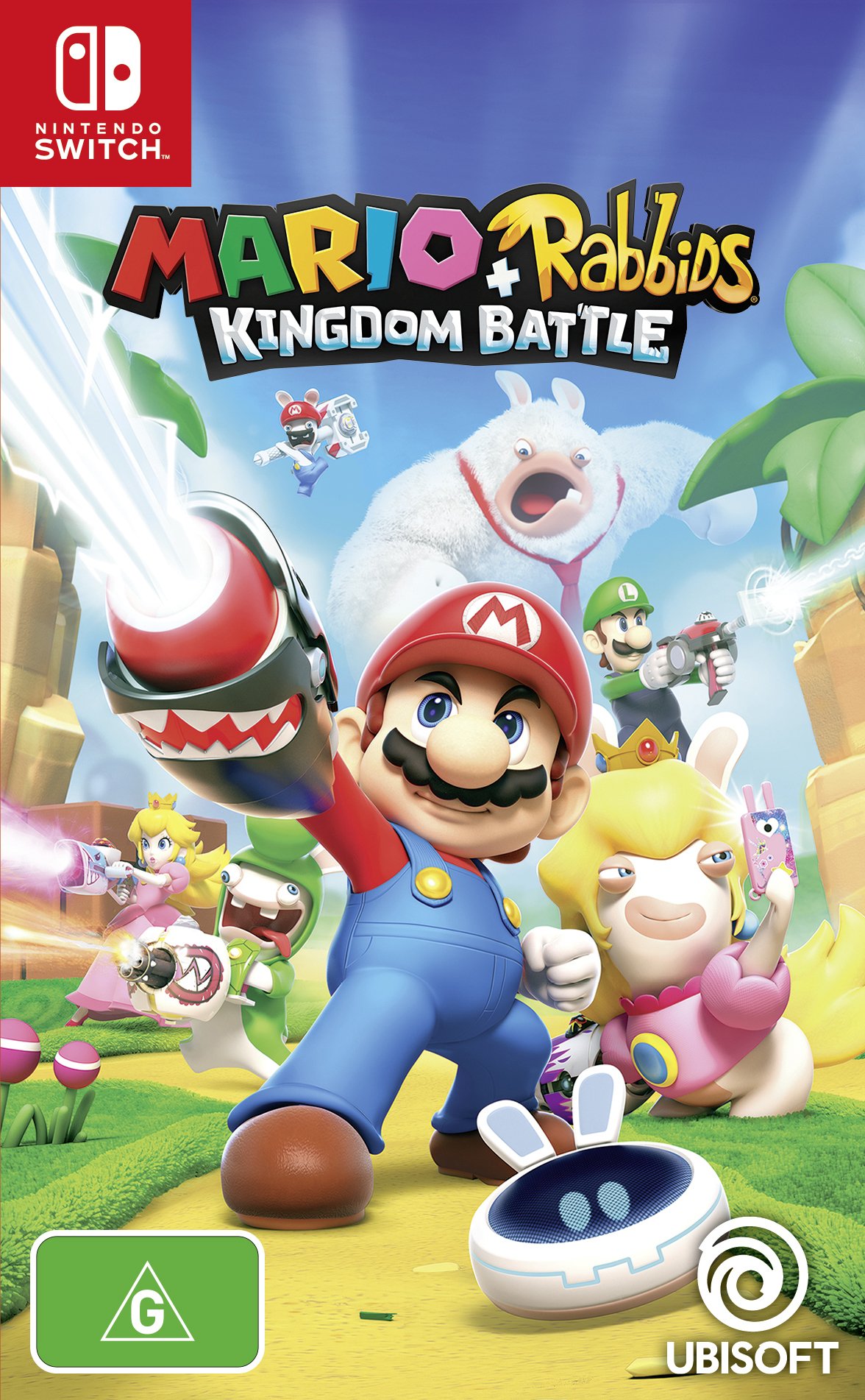 Mario + Rabbids Kingdom Battle Game for Nintendo Switch - Fun Strategy Adventure for Kids & Adults - Perfect for Family Game Nights & Solo Play