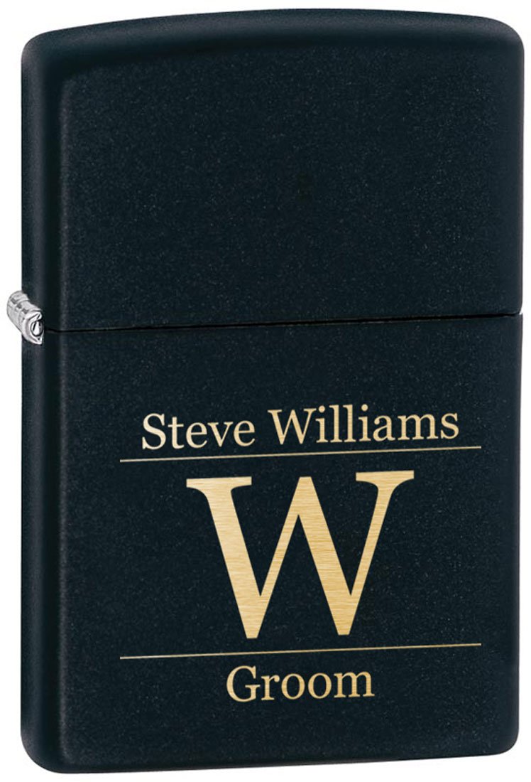 Custom Engraved Matte Black Zippo Lighter - Personalized Gift for Men & Women - Perfect for Birthdays, Anniversaries, and Special Occasions