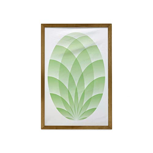Pale Green and White