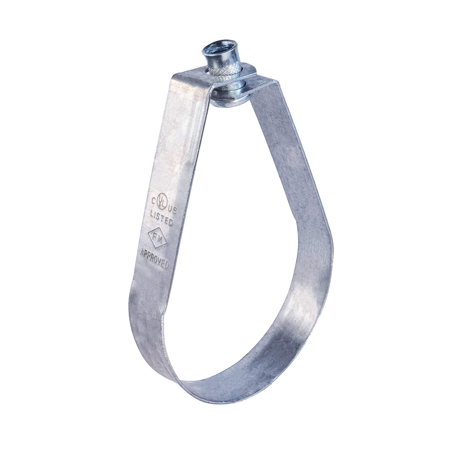 ITSO-HQ05 Swivel Loop Pipe Hanger - 5 Inch Pre-Galvanized Steel Chrome Bracket for Plumbing, HVAC & Industrial Piping Systems - Perfect for Home, Commercial & Construction Use