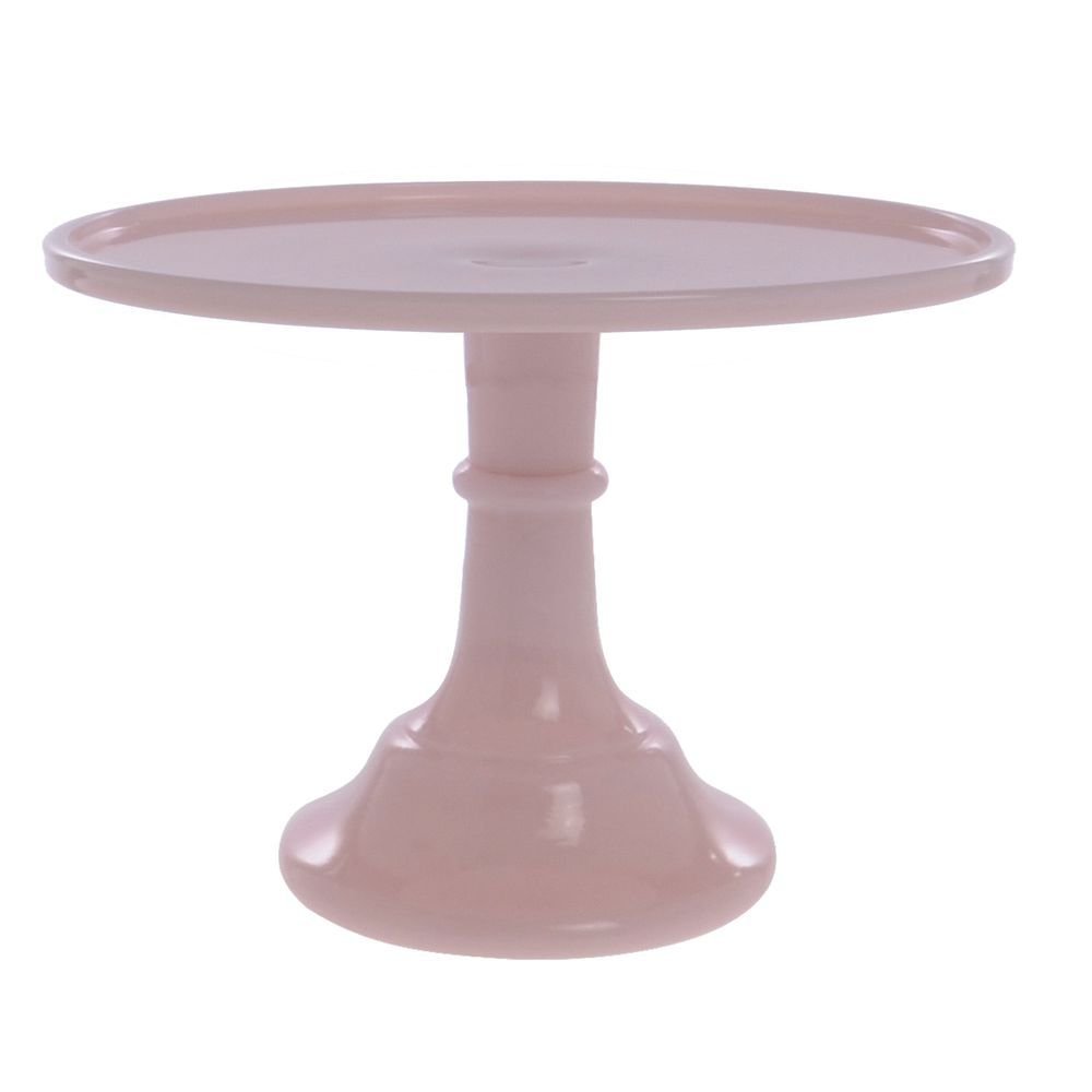 Mosser Glass Crown Tuscan 12 Inch Cake Plate - Elegant Glass Serving Platter for Wedding, Birthday & Special Occasions