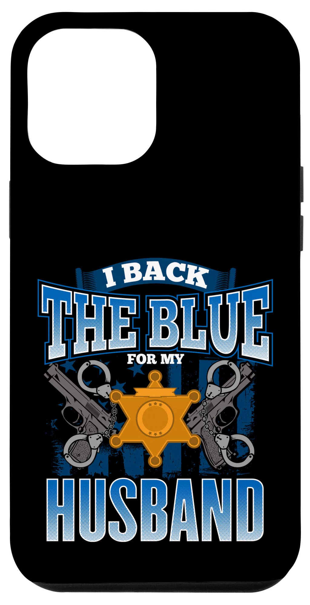 iPhone 12 Pro Max Case - Thin Protective Cover for iPhone 12 Pro Max | Back The Blue Police Gift | Honoring Law Enforcement | Perfect for Cops, Officers & First Responders | Ideal for Duty, Work & Everyday Use