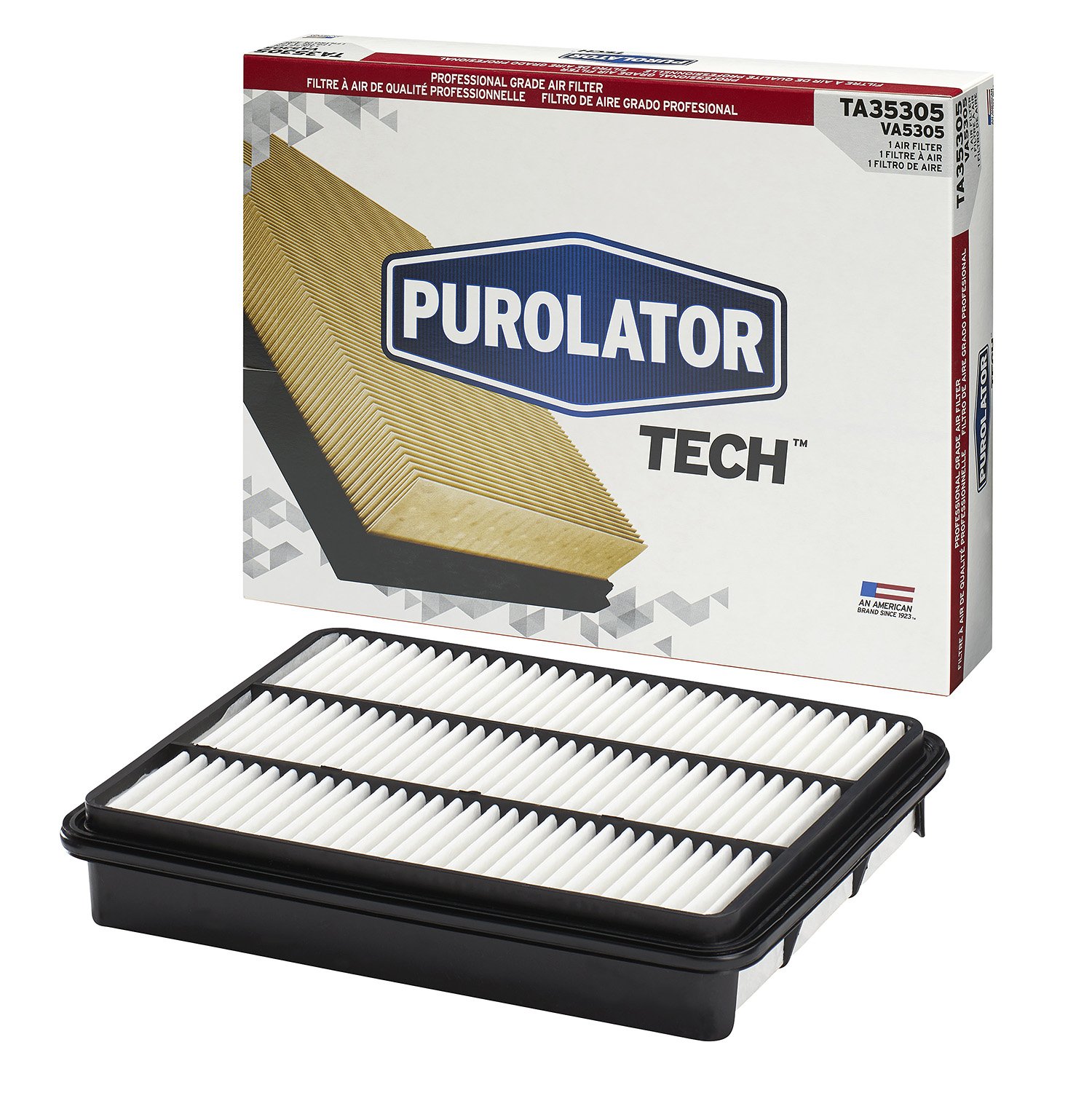 Purolator TA35305 PurolatorTECH Premium Air Filter - High Performance Replacement for Cleaner Engine Airflow | Ideal for Cars, Trucks & SUVs