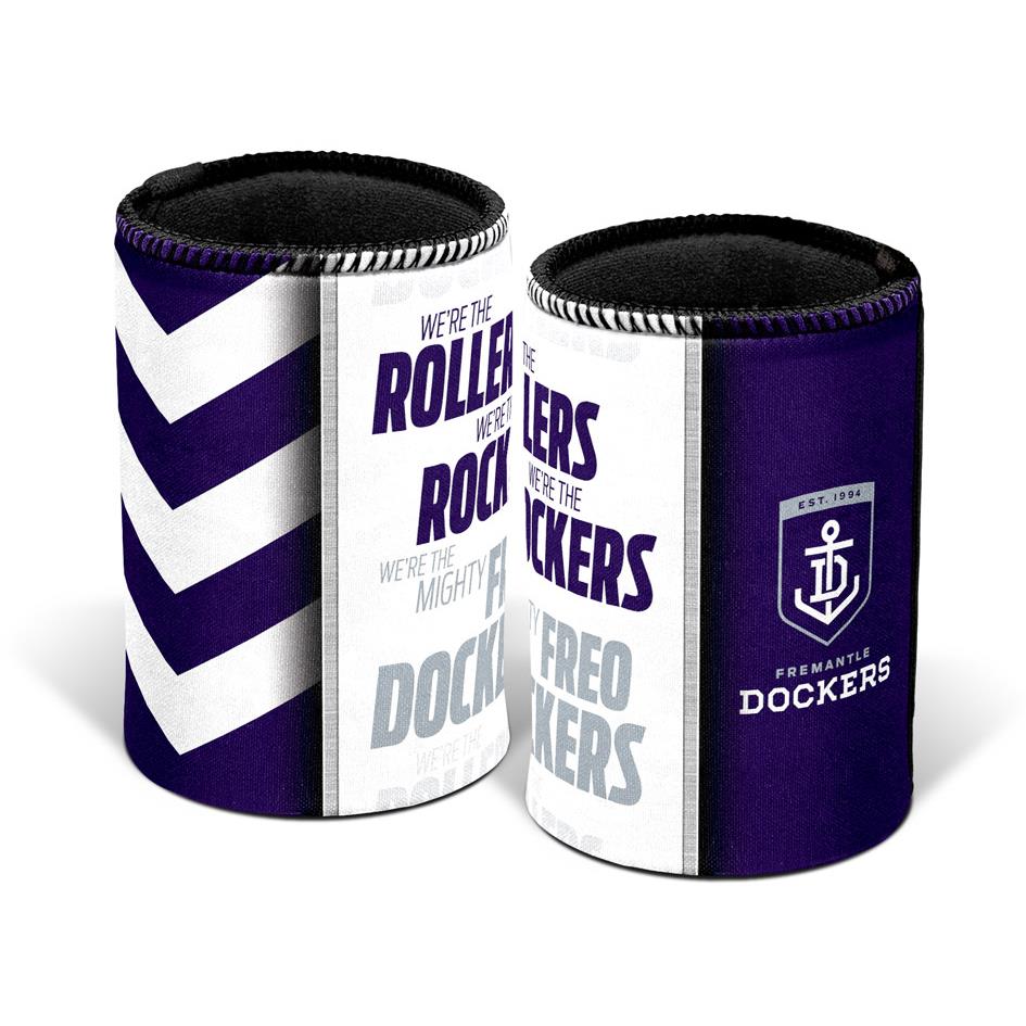AFL Fremantle Dockers Insulated Beer Can Cooler & Stubby Holder - Keep Drinks Cold for Sports, BBQs & Outdoor Parties