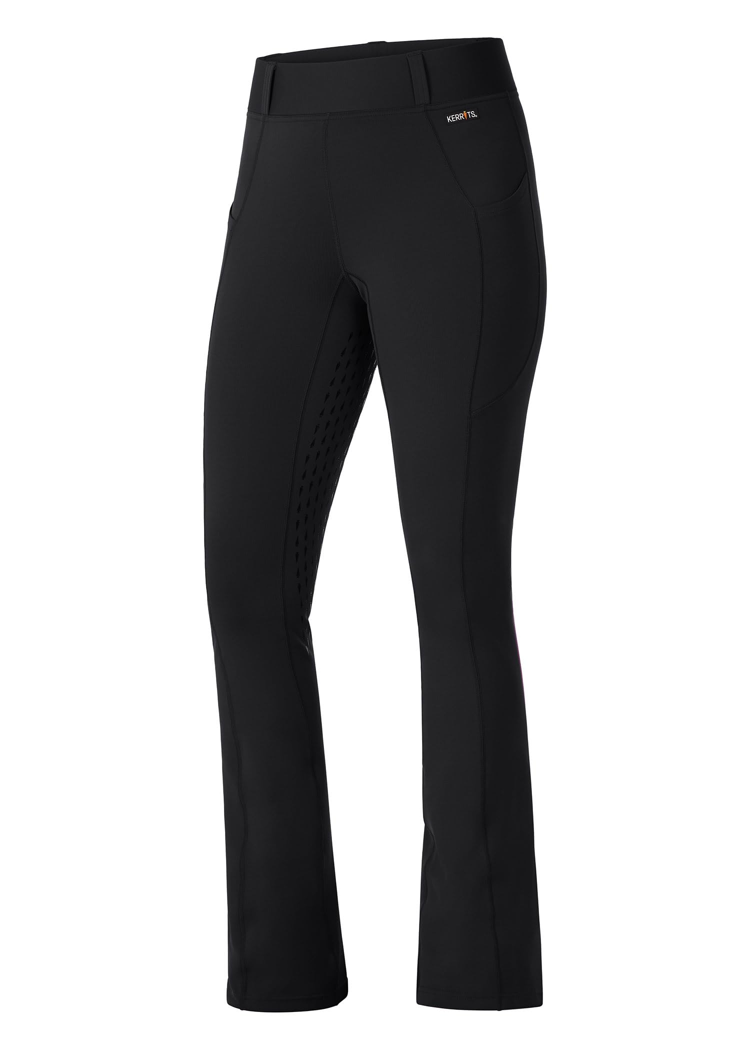 Kerrits Women's Coolcore Bootcut Horse Riding Tights – Breathable Cooling Equestrian Leggings with Full Leg Silicone Grip & Pockets for Comfortable Riding and Training