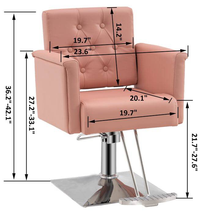 Eleanor Styling Chair - Professional Salon Stylist Chair with Adjustable Height & Swivel Base for Hairdressing, Makeup & Beauty Salon Use