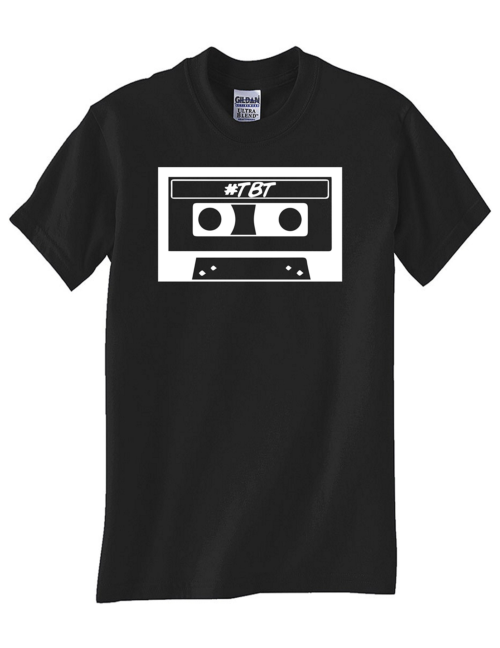 Vintage Throwback Thursday Cassette Tape Black T-Shirt - Retro Music Lover Gift for Concerts & 80s Theme Parties