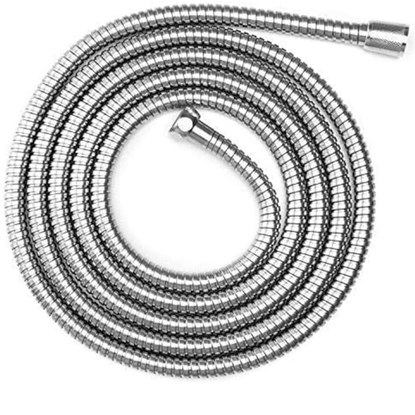 SVRITE 59 Inch Garden Hose & Shower Hose - 1.5m Chrome Flexible Faucet Extension Tube for Bathroom, Kitchen & Outdoor Use - Perfect for Handheld Shower Sprayer, Faucet Extender & Watering Plants