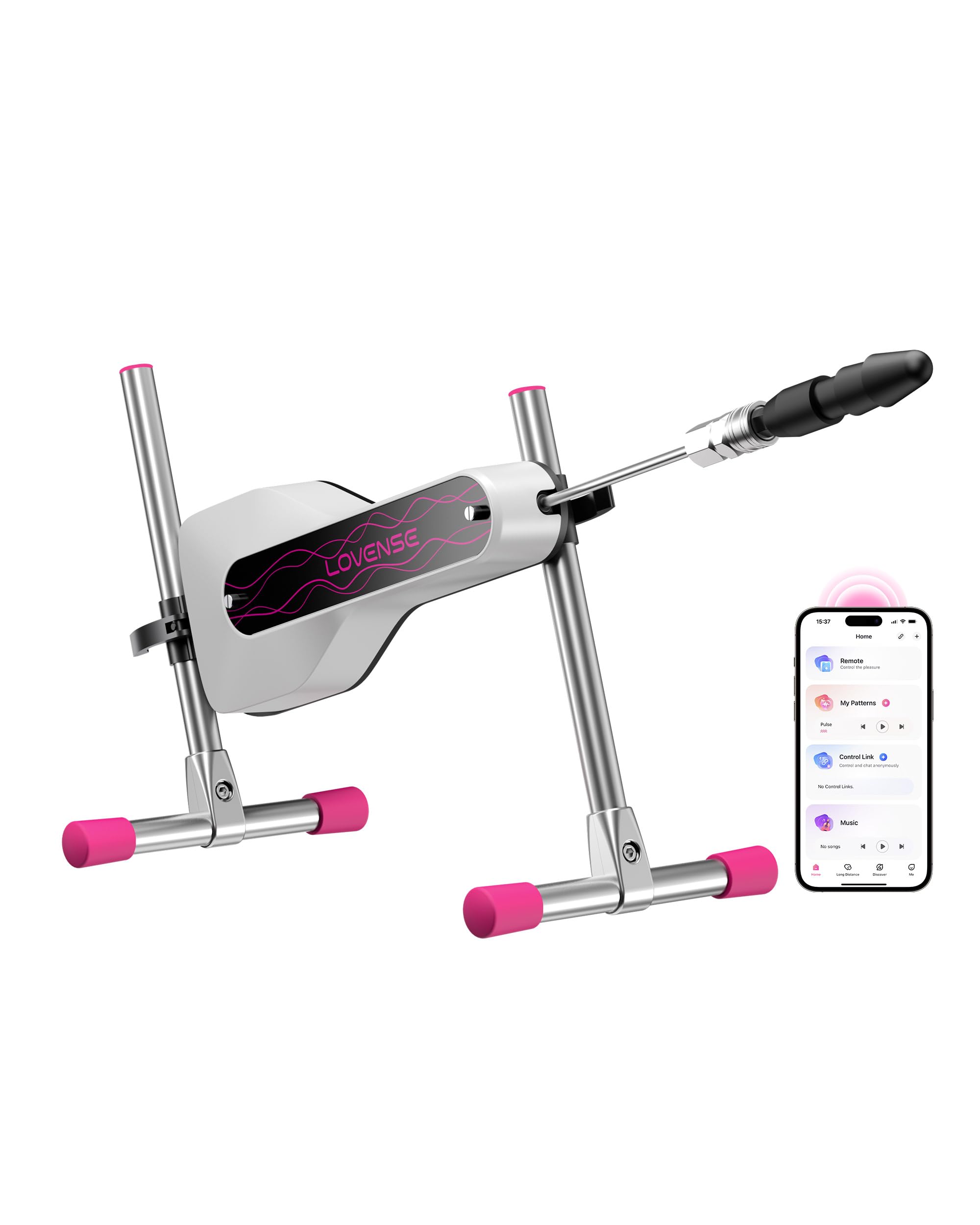 LOVENSE Mini Sex Machine - Remote Control Thrusting Adult Toy for Women, G Spot & Anal Stimulation with Dildo | Discreet Packaging | Perfect for Solo Play, Couples & Long Distance Relationships