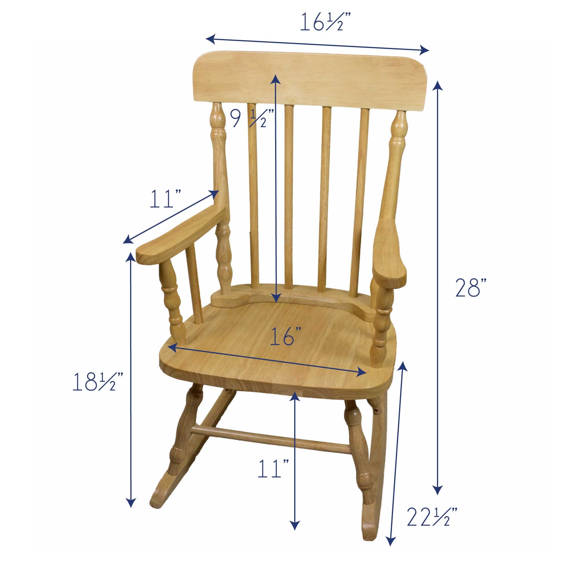 Personalized Rainbow Wooden Rocking Chair for Kids - Boho Nursery Decor - Perfect for Baby's Room, Playroom & Gift Giving