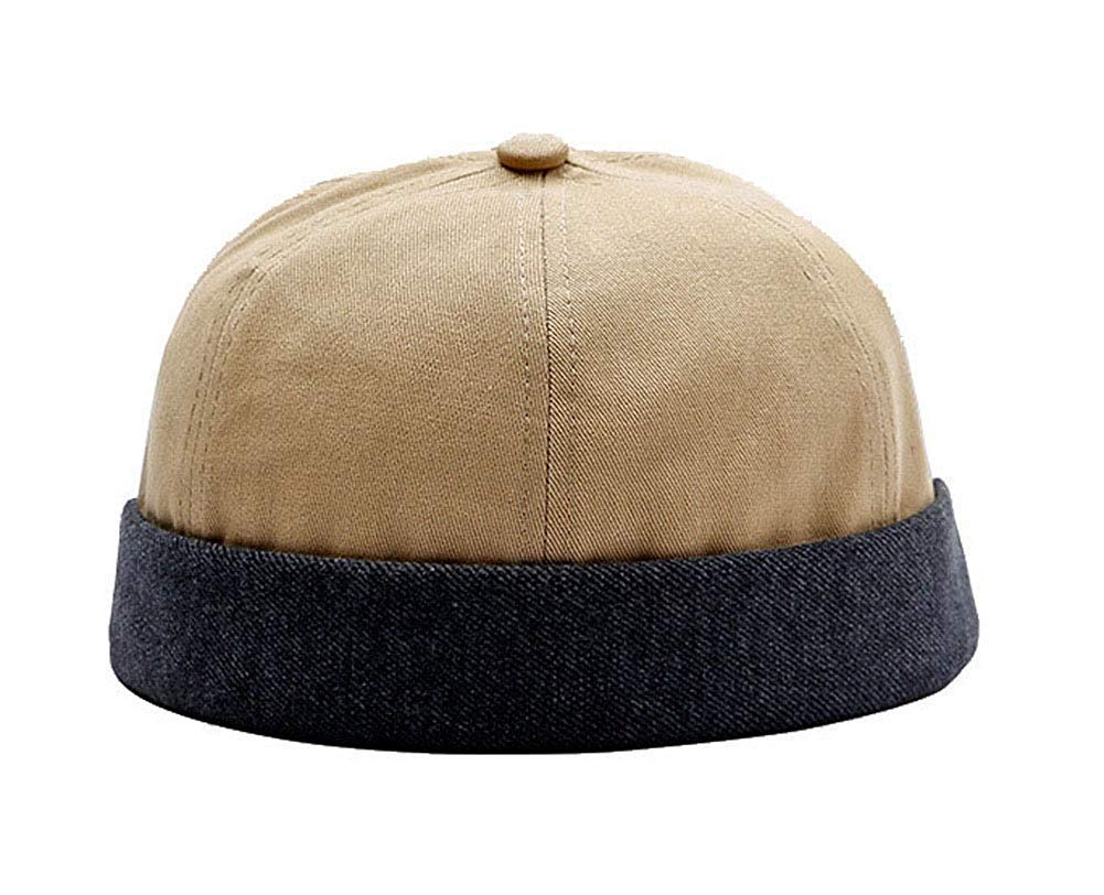 Unisex Cotton Brimless Beanie Hat - Adjustable Skull Cap for Men & Women - Trendy Sailor Style Winter Hat for Outdoor Activities, Sports & Casual Wear
