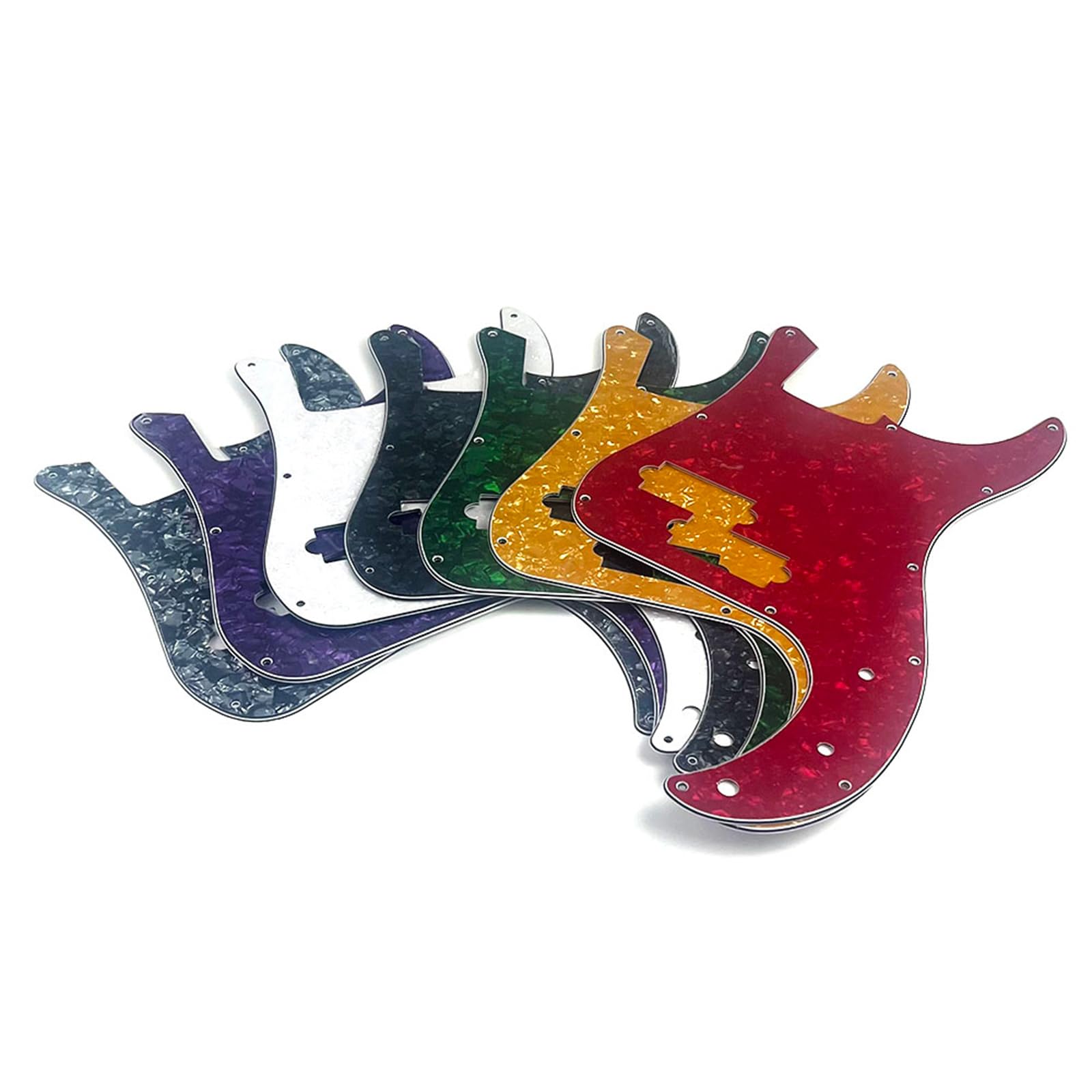 11 Hole Electric Bass Pickguard for 4 String Bass - Scratch Plate Replacement for Standard Bass Guitar - Perfect for DIY Repairs & Custom Upgrades