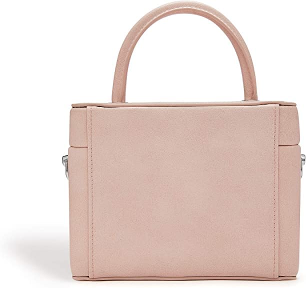 LaBante London Vegan Leather Crossbody Bucket Bag - Pink Top Handle Shoulder Purse for Women | Stylish 'Mae' Design for Work, Travel & Everyday Use