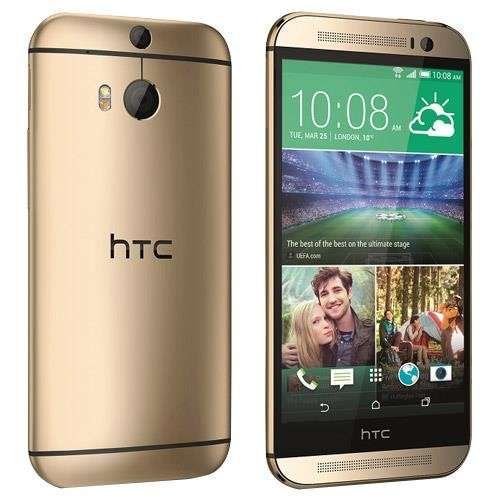 HTC One M9 32GB Unlocked Smartphone (Silver/Gold) - Premium Android Phone for Business & Travel, Fast 4G LTE Connectivity