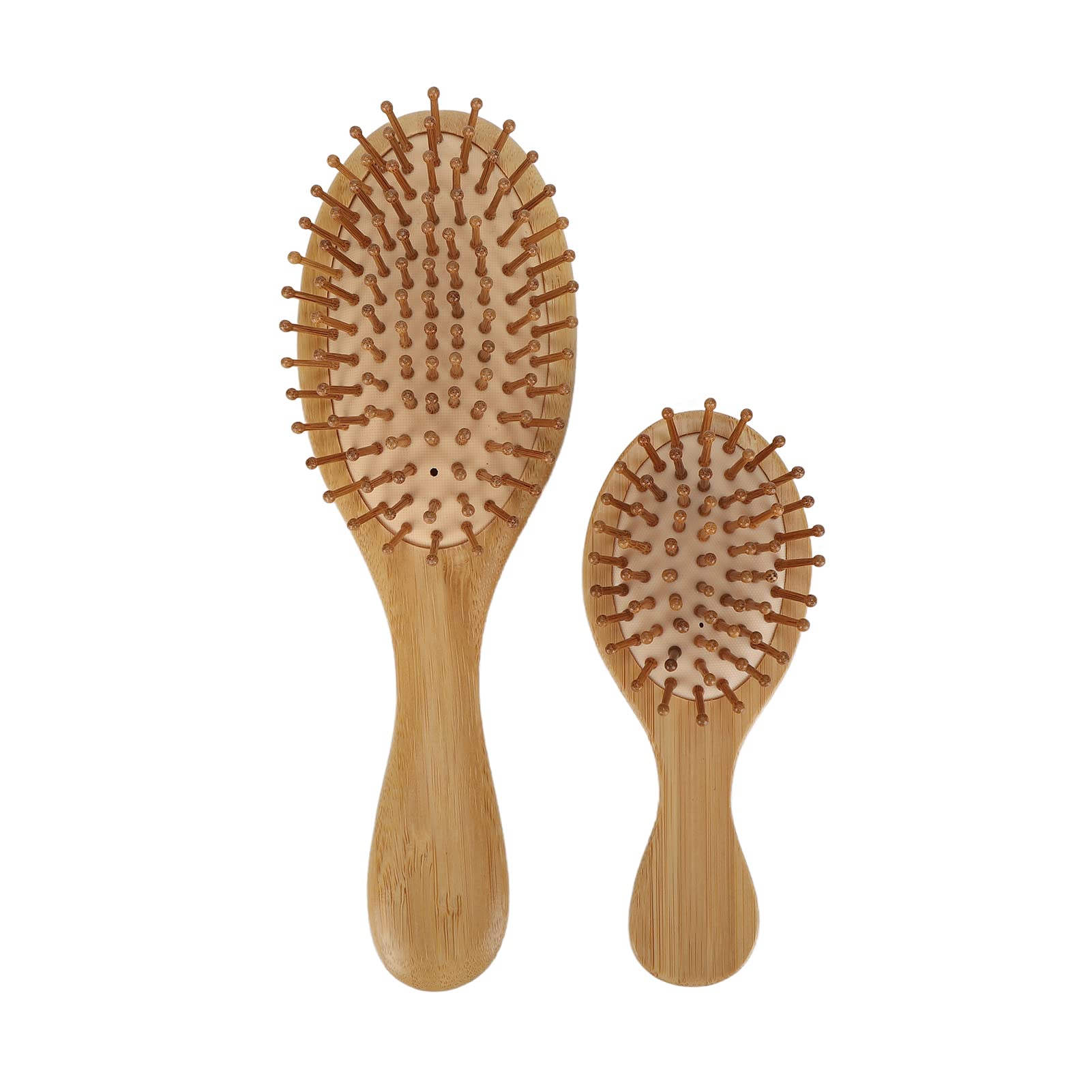 Wooden Hair Brush & Comb Set - Anti Static, Smoothing & Massaging for Hair Care - Perfect for Detangling, Styling & Scalp Massage at Home or Salon