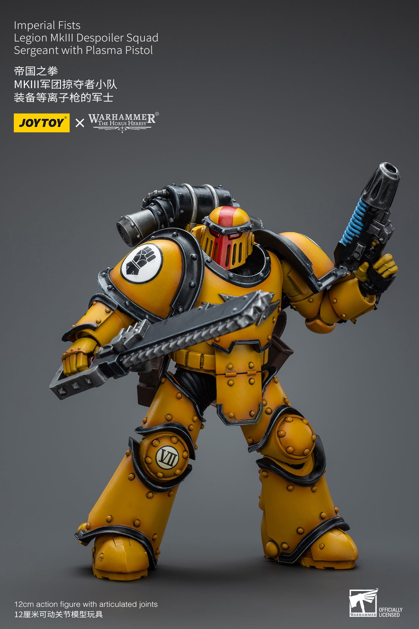 JOYTOY 1/18 Warhammer The Horus Heresy Imperial Fists Legion MkIII Despoiler Squad Action Figure - Collectible Miniature for Tabletop Gaming & Display