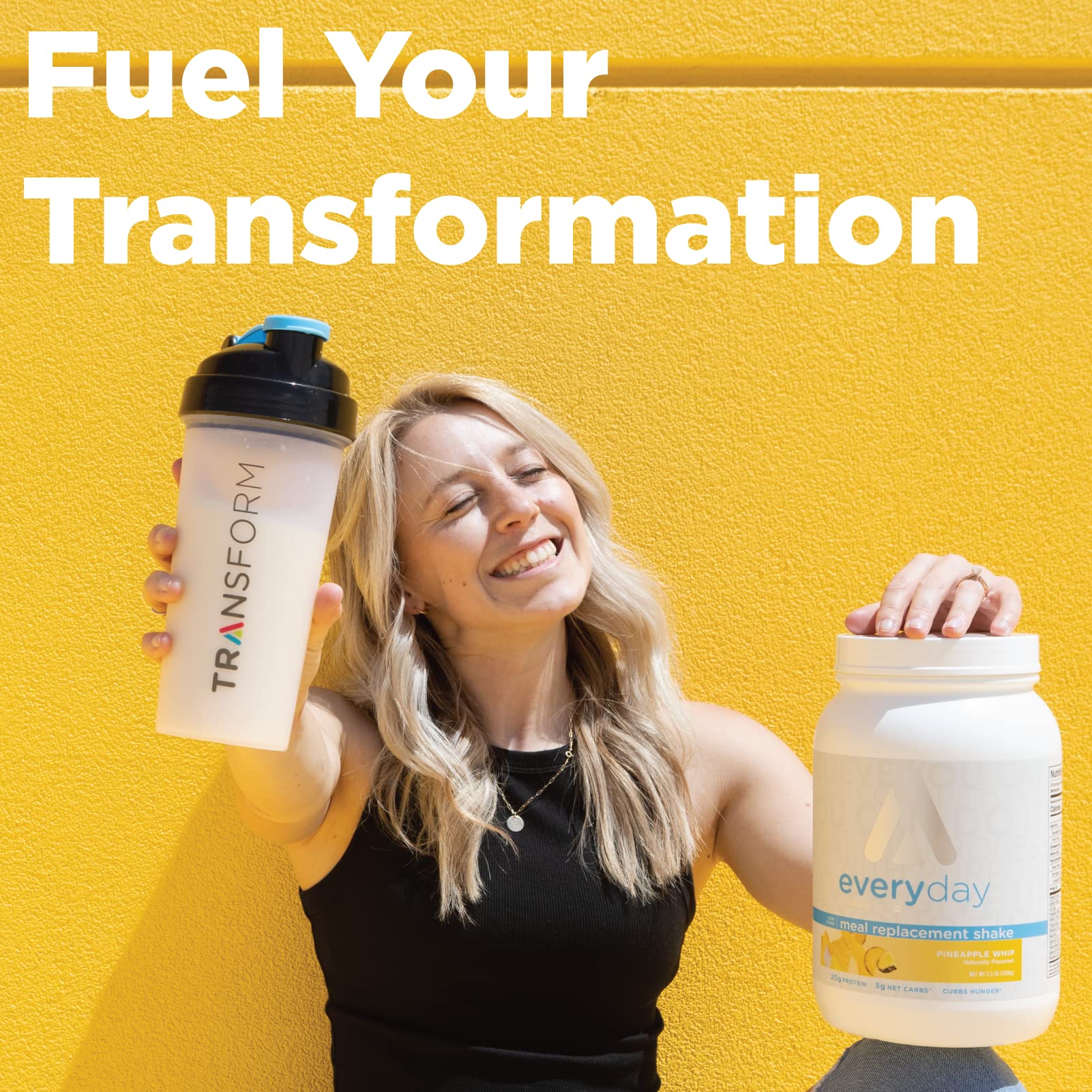 TransformHQ Meal Replacement Shake Powder - 28 Servings, Orange Cream Flavor | Gluten Free, Non-GMO, Vegan Friendly | Perfect for Weight Loss, Post-Workout Recovery & Busy Lifestyles