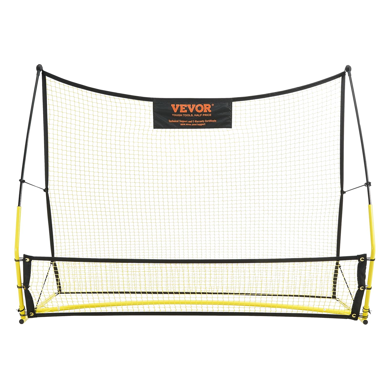 VEVOR Portable Soccer Rebounder Net - Iron Soccer Training Equipment with Carry Bag for Solo Practice, Passing & Volley Drills | Perfect for Backyard, Team Training & Football Skill Development