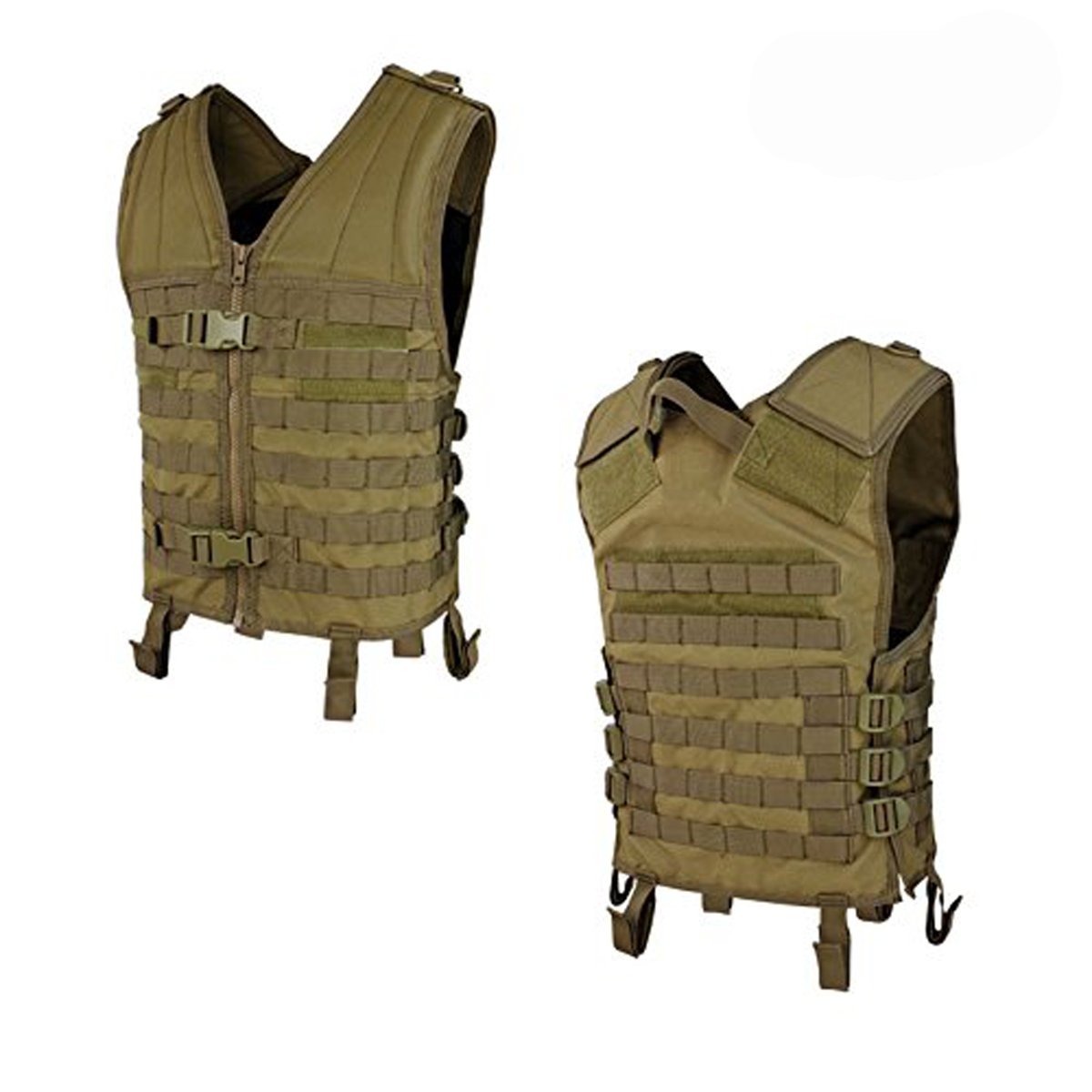 Condor Elite MV-498 Tactical Modular Vest in Coyote Brown - Military & Outdoor Gear for Hunting, Airsoft & Survival Training
