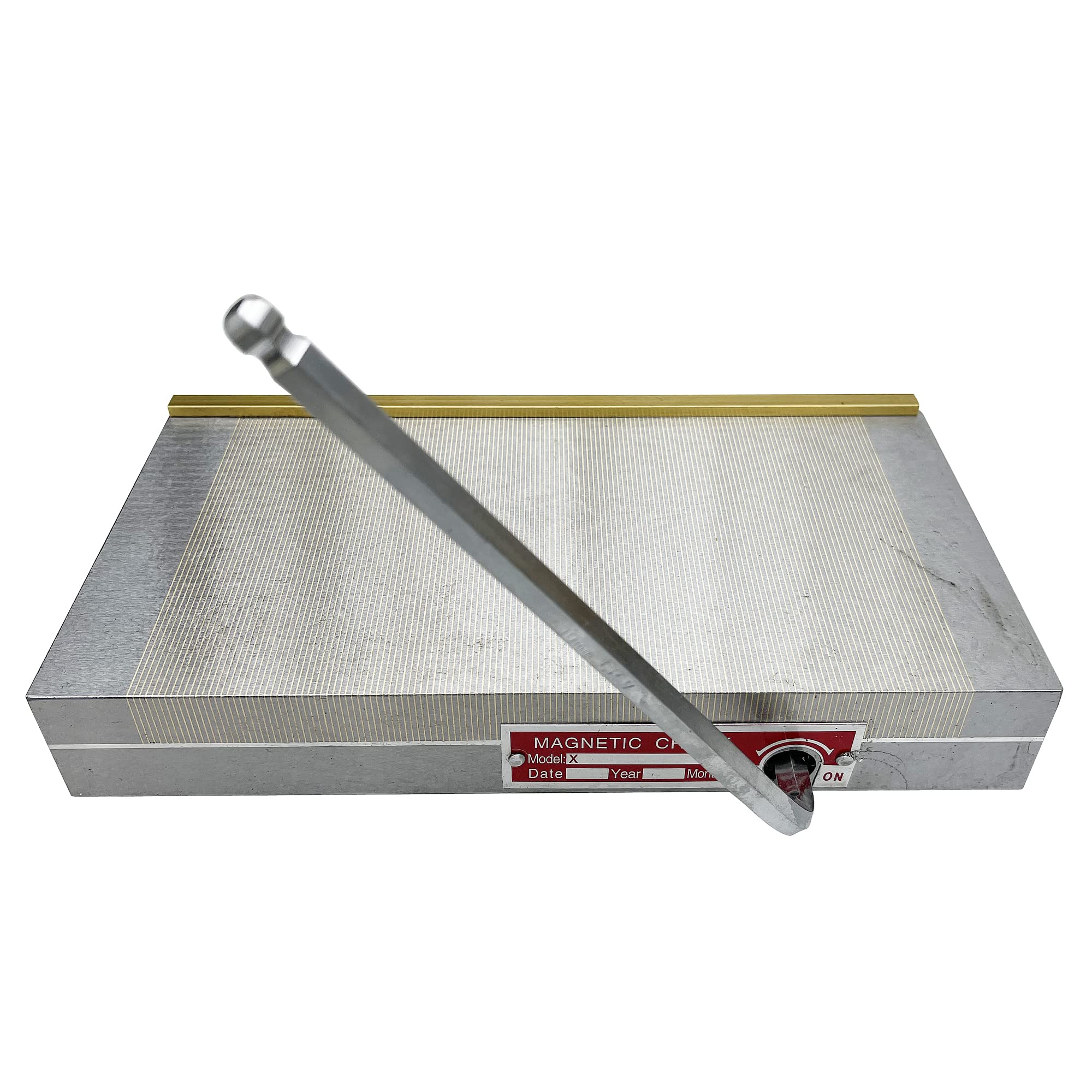INTBUYING 6x12 Inch Fine Pole Permanent Magnetic Chuck - 100-120N/cm2 Powerful Sealed Rectangular Chuck for Grinding Machine, Milling & CNC Workholding | Perfect for Metal Grinding, Machining & Precision Work in Workshops