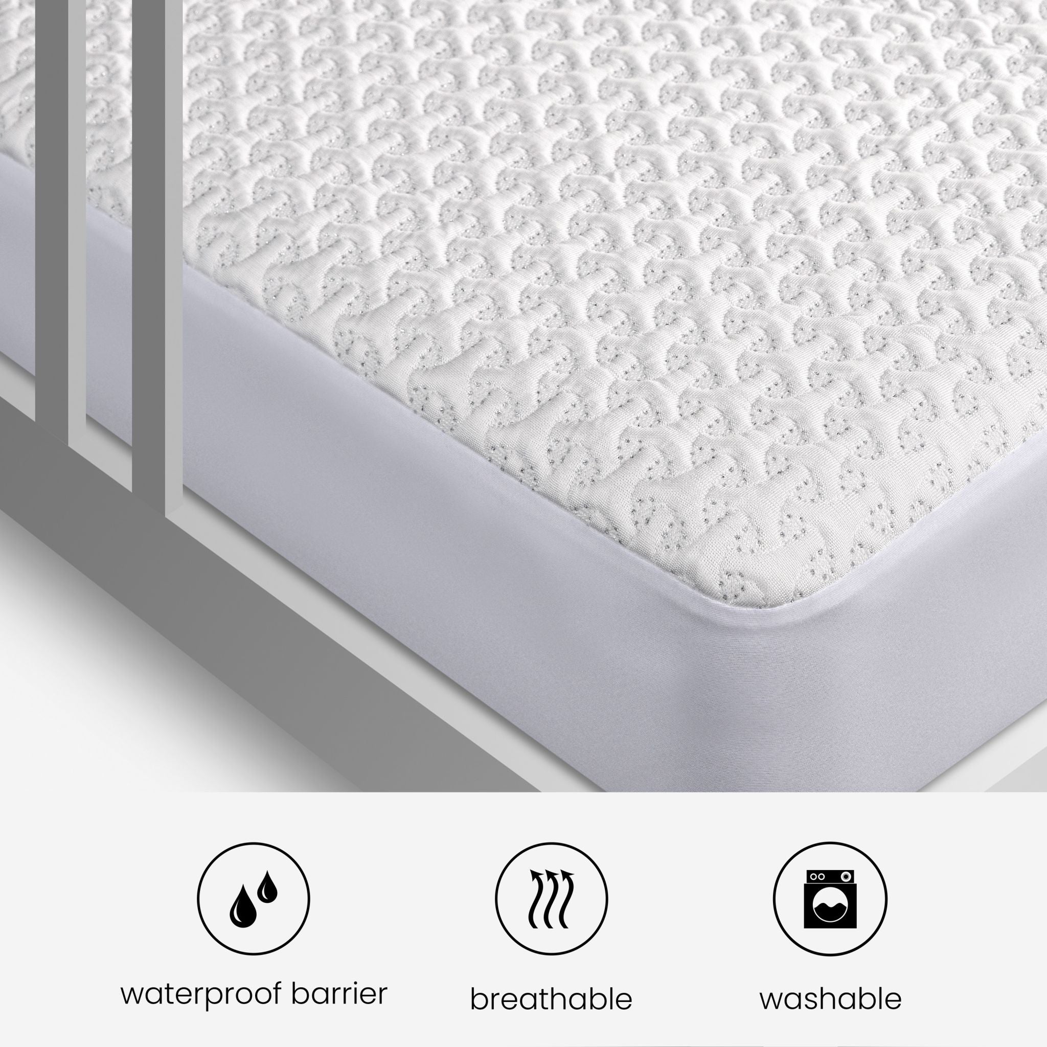 Bedgear Basic Crib Sheet Set - Soft, Breathable & Hypoallergenic Baby Bedding for Nursery & Travel - Fits Standard Crib Mattresses (White)