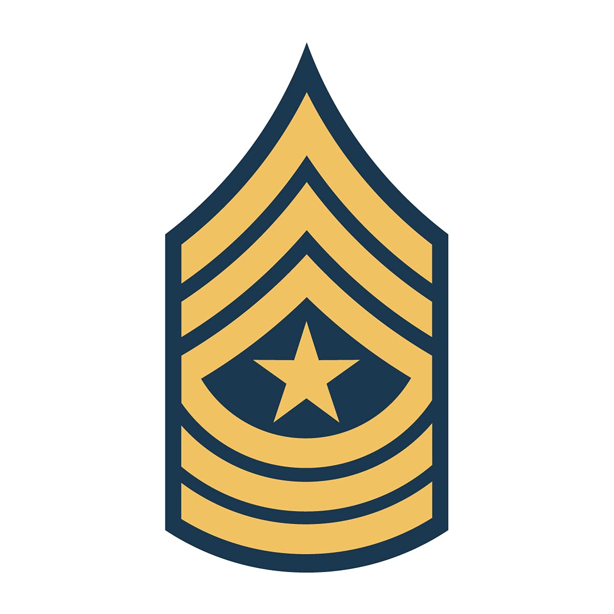 US Army Sergeant Major E-9 10 Inch Full Color Vinyl Decal - Military Themed Milk Mug Design - Perfect for Veterans Gifts, Army Decor & Coffee Lovers