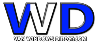 VWD Rear Cargo Door Solid Glass Window Replacement for Sprinter Van 2019-2024 - Durable Upgrade for Commercial Vans & Delivery Vehicles