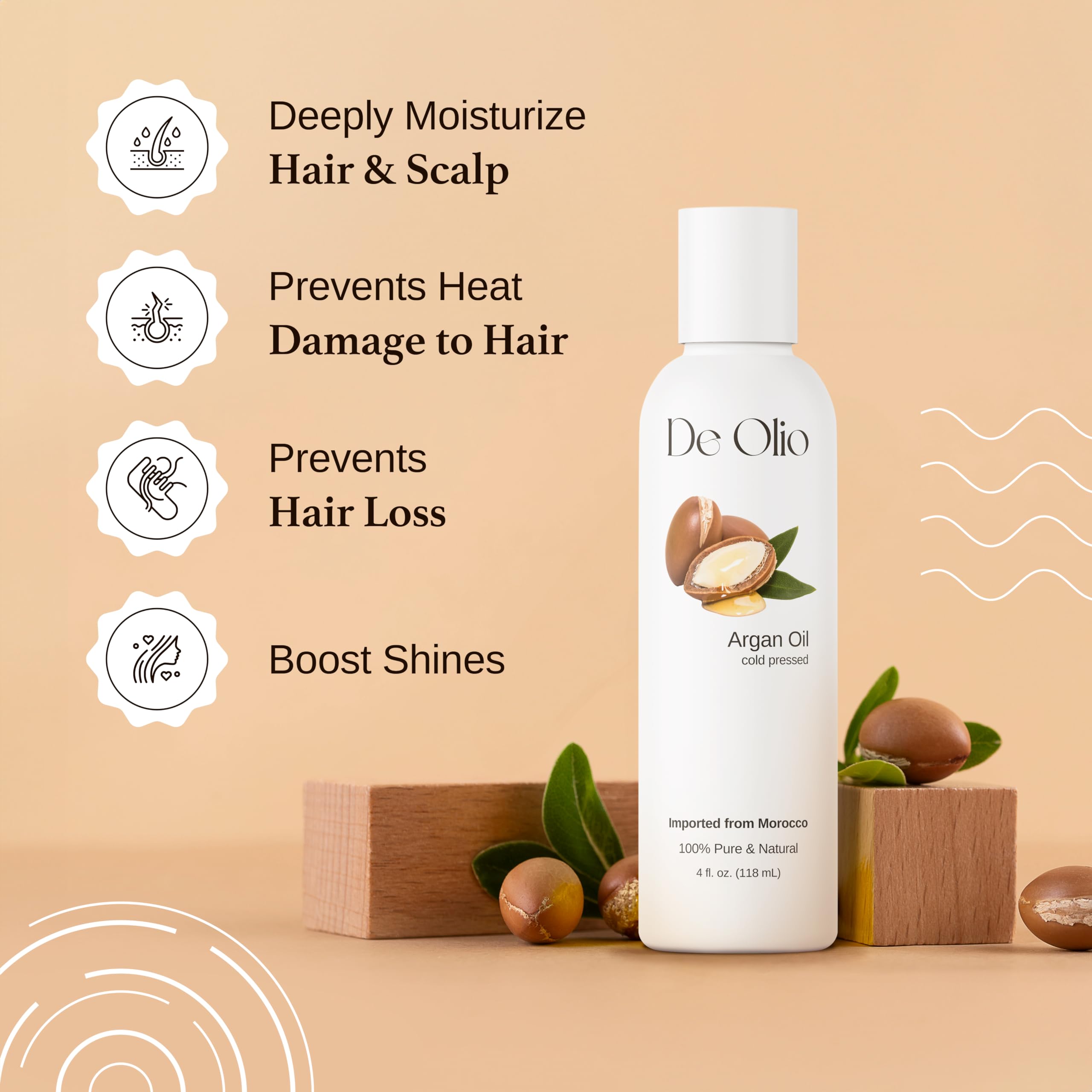 100% Pure Cold Pressed Moroccan Argan Oil for Hair, Skin & Face - Natural Moisturizer & Strengthening Treatment for Dry Scalp & Body - 7 LBS Bulk Size | Perfect for Daily Hair Care, Skin Hydration & Massage Therapy