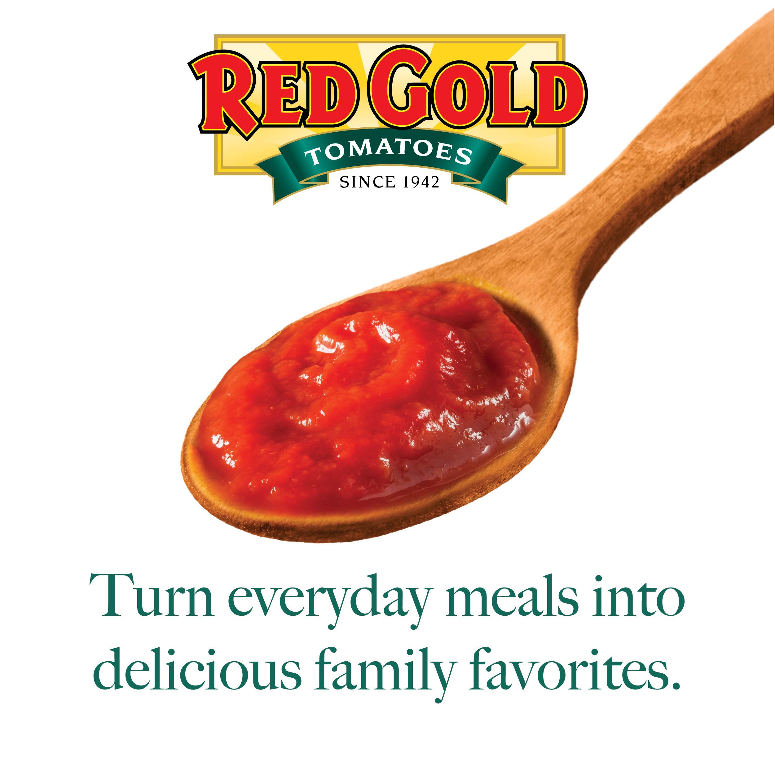 Red Gold Petite Diced Tomatoes, Kosher & Gluten Free, 14.5 Oz (6-Pack) - Perfect for Soups, Stews, and Italian Recipes