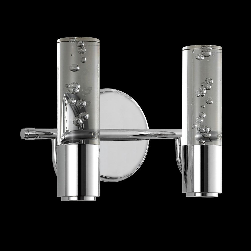 Bolha Minimalist Modern Bubble Acrylic/Iron Integrated LED Vanity Light - Elegant Bathroom Lighting for Contemporary Homes & Spa-Like Retreats