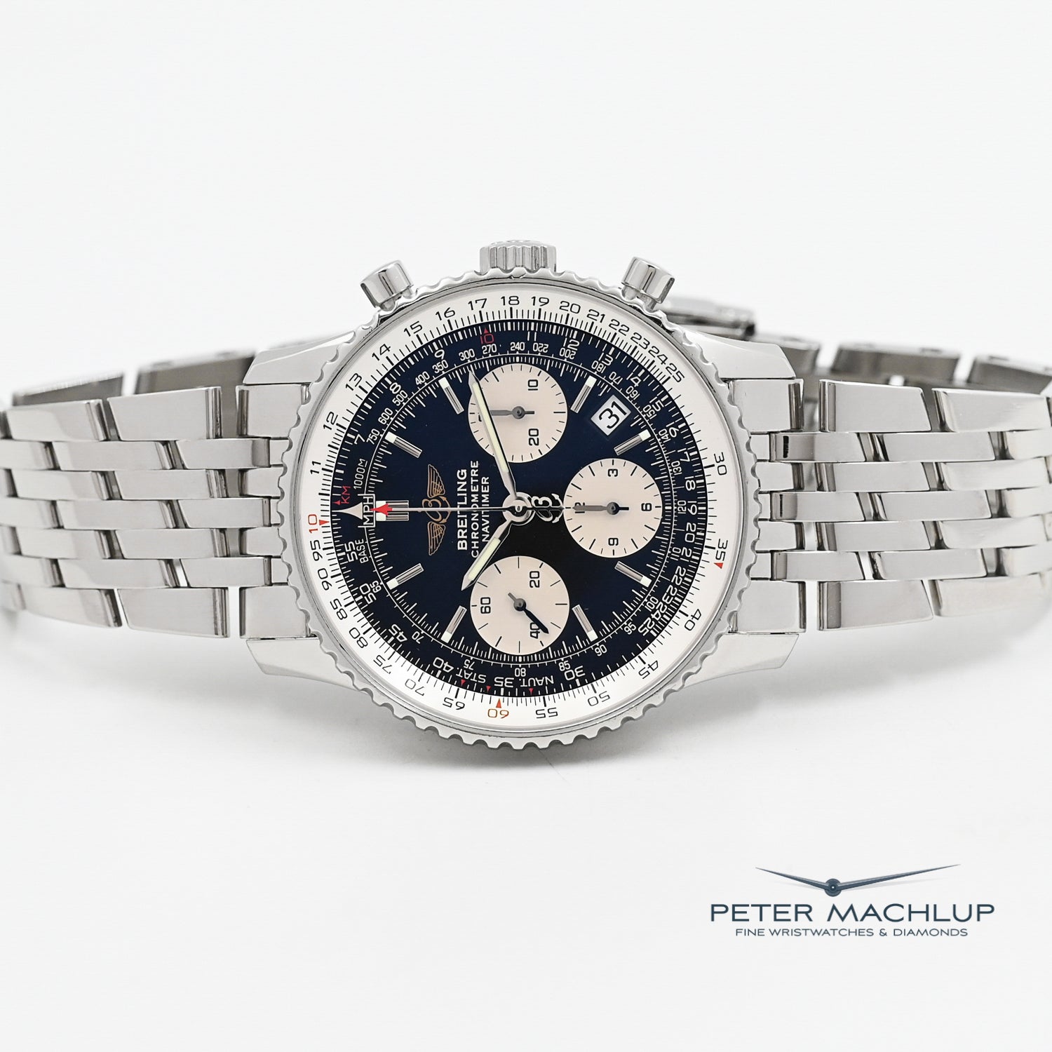 Breitling Navitimer Chronograph Men's Watch - Swiss Automatic Movement, Stainless Steel Case - Perfect for Aviation, Business & Luxury Events