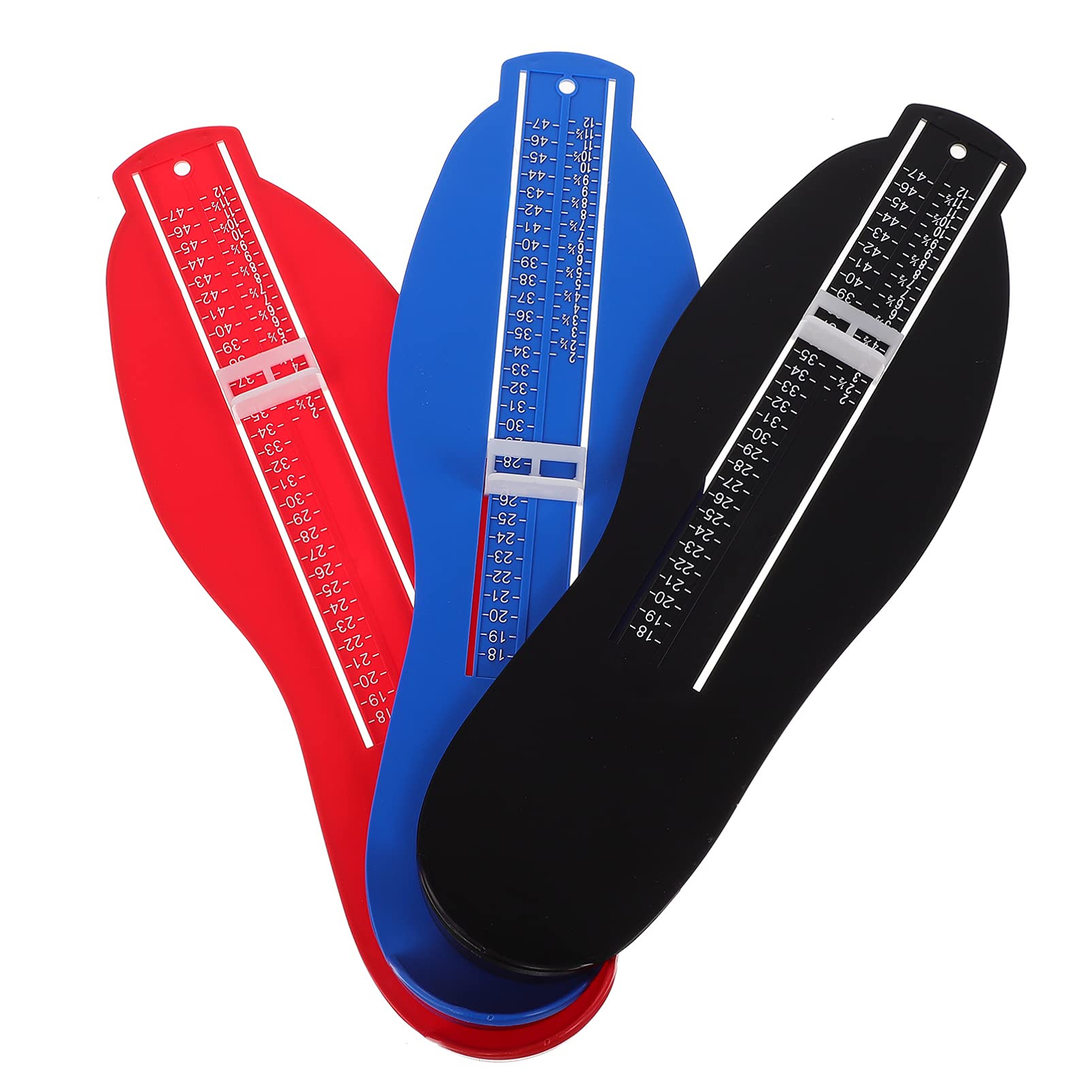 3PCS Foot Measurement Device for Adults - UK Shoe Size Measuring Ruler for Men & Women | Perfect for Online Shopping, Shoe Fitting at Home, and Podiatry Use