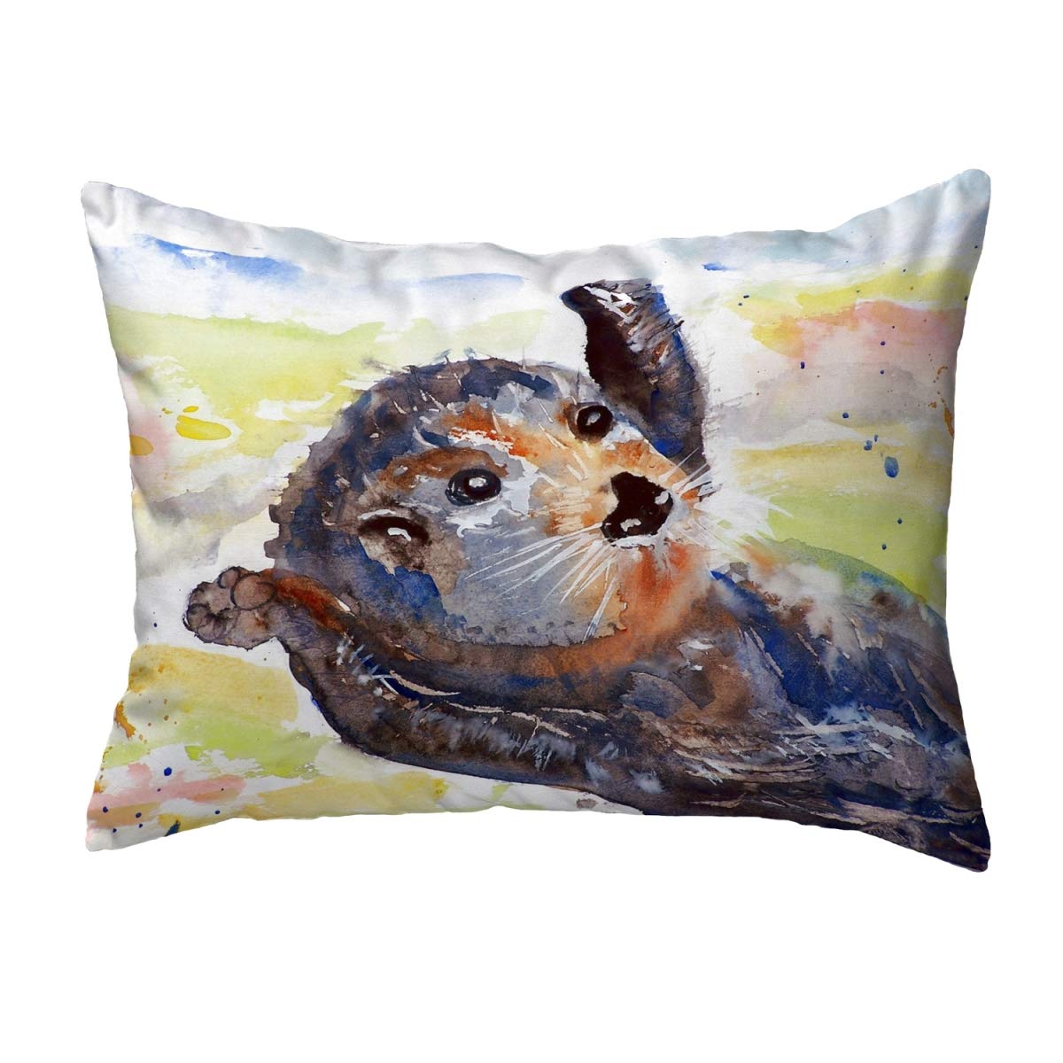 Betsy Drake KS210 Decorative Throw Pillow 11x14 Inches - Multi-Color for Sofa, Bed & Home Decor