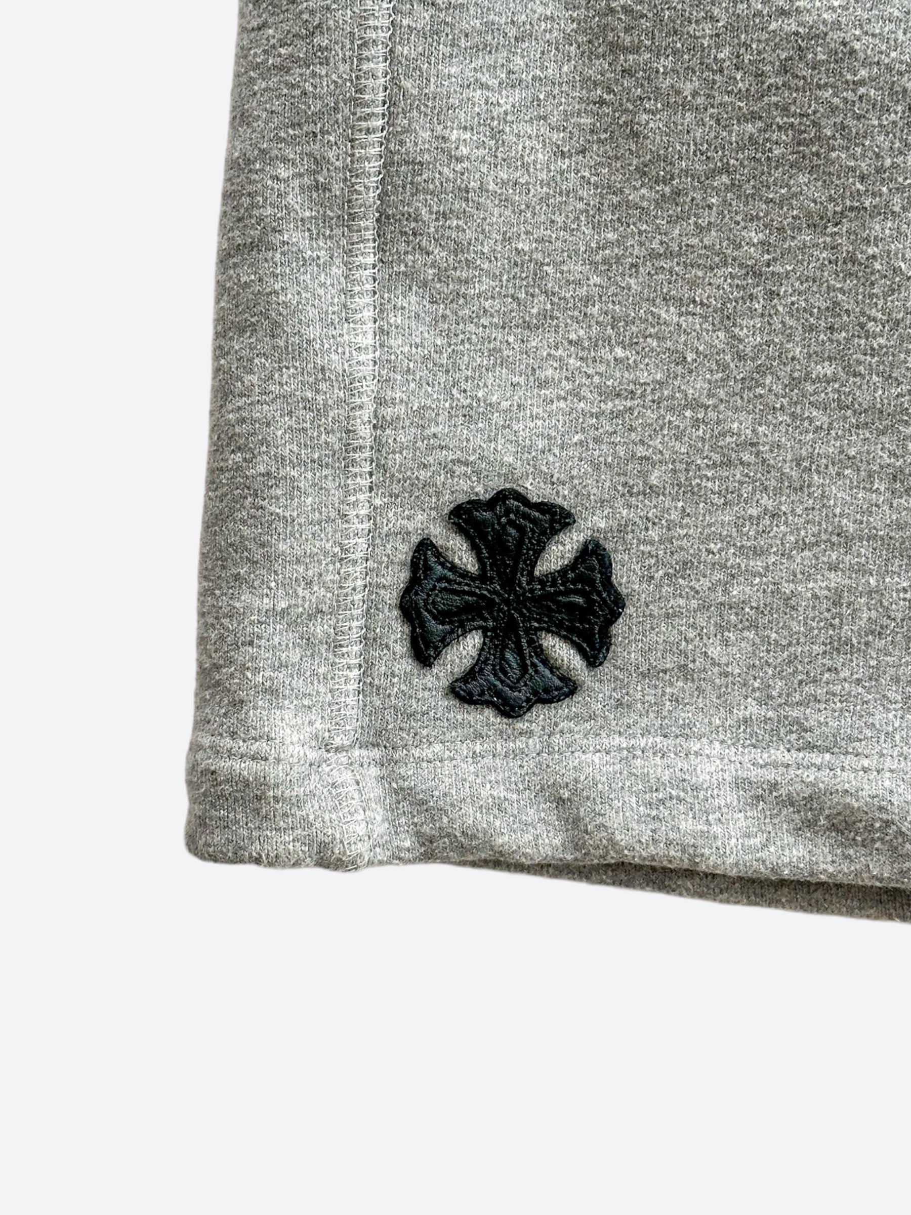 Chrome Hearts Grey Cross Patch Shorts - Stylish Gothic Streetwear for Men & Women | Perfect for Casual Outfits, Concerts, and Night Out